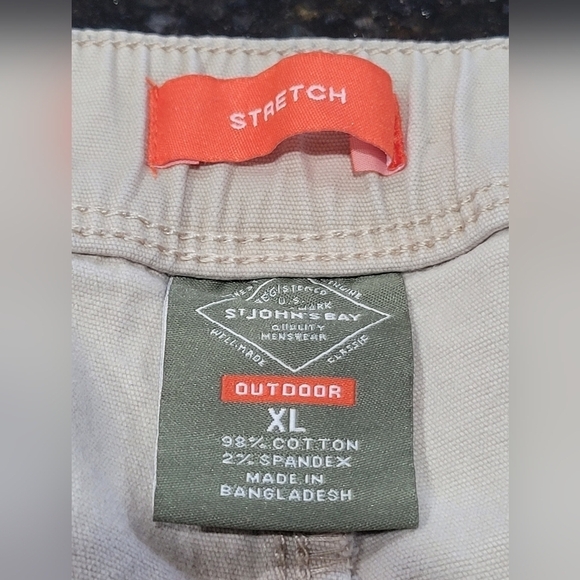 St. John's Bay XL Stretch Cotton Blend Outdoor Shorts - Picture 7 of 7